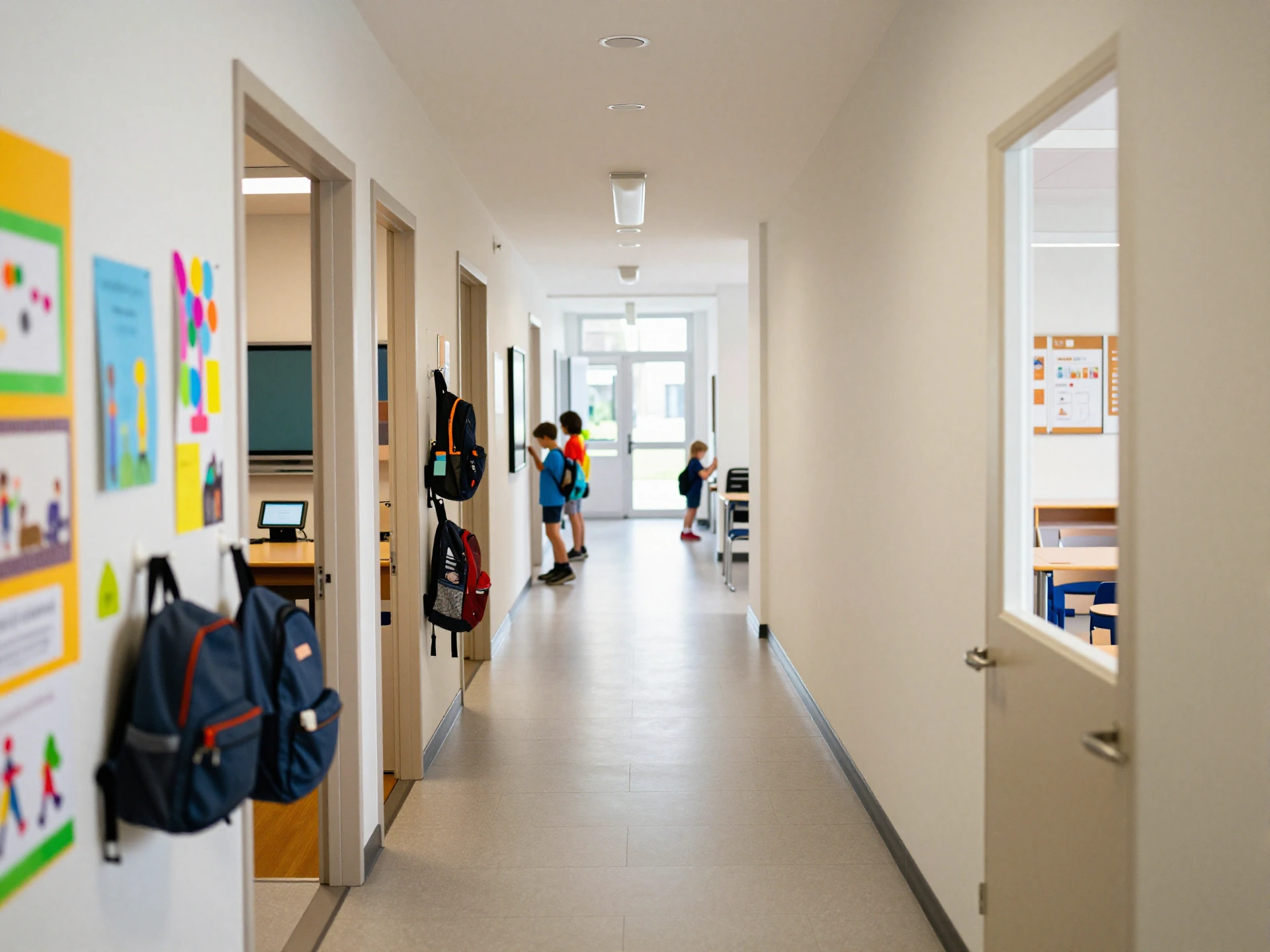School corridor